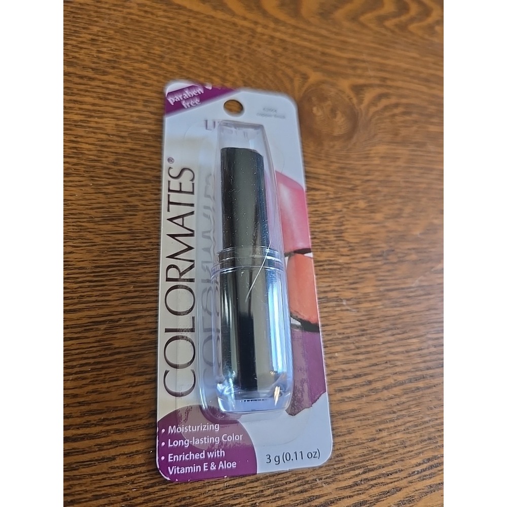 COLORMATES‎ LIPSTICK Copper Finish  62664 Moisturizing long lasting E & Aloe